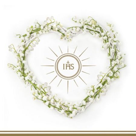 Ubrousky MAKI L (20ks) Communion Heart Gold