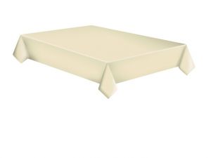 Papírový ubrus 180 cm White Dots on Ecru