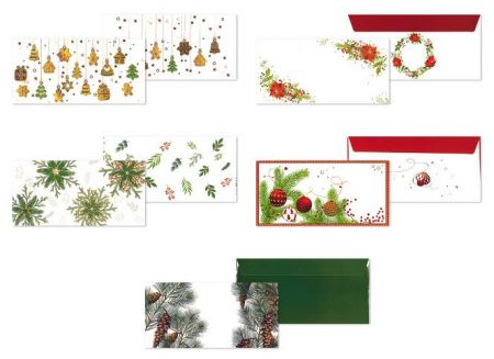Vánoční obálky DL s potiskem