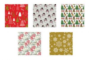 PAW papír 0,7x5m 70g Vánoční /40/