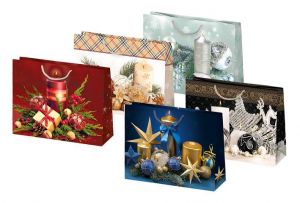 Vánoční papírová taška Pol-Mak T8 sestava 35 velká podélná