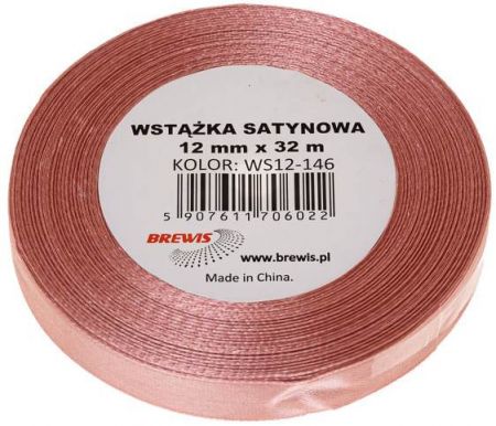 Atlasová stuha 38 mm starorůžová - 146