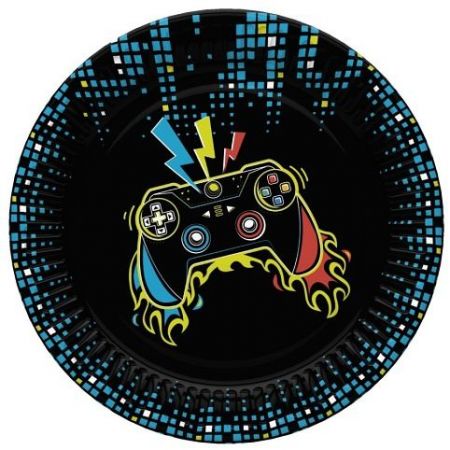 Papírový talíř malý - Play Joystick Pad