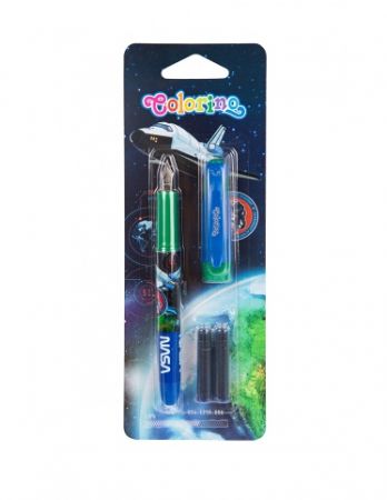 Pero na bombičky COLORINO NASA na blistru + bombičky 2 ks