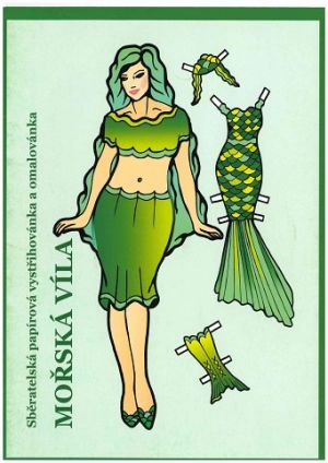 Vystřihovánky Oblékací panenka Mořská víla