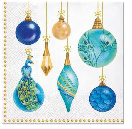 Ubrousky PAW SDL232700 vánoční Peacock collection