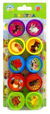 Razítka 10ks domácí zvířátka