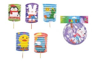 Lampion válec 16 cm Zvířátka