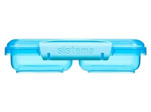 Sistema® Lunch™ Krabička na svačinu se 2 oddíly 350 ml, modrá