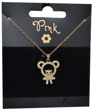 Pozlacený řetízek s přívěskem MEDVÍDEK