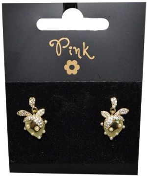 Pozlacené náušnice JAHODA