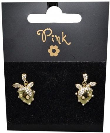 Pozlacené náušnice JAHODA