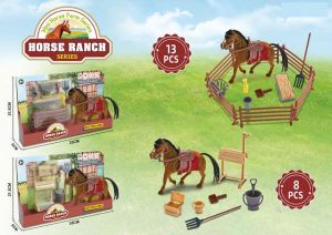 Hnědý Kůň s příslušenstvím 8 nebo 13ks - více druhů