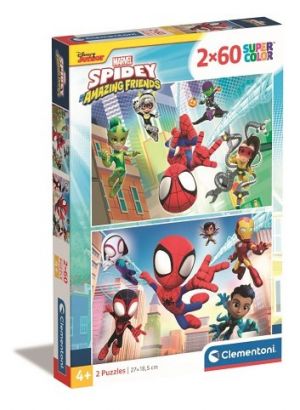 Puzzle 2x60 Spidey a jeho úžasní přátelé