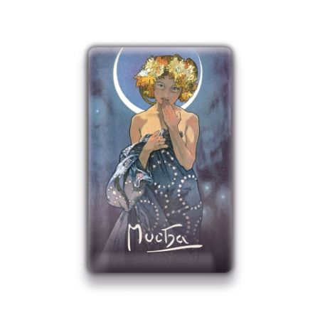 Magnet Alfons Mucha – Luna, 54 × 85 mm