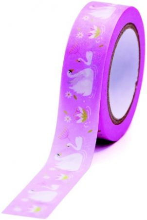 Dekorační páska GG FT 933430 Pink swans 10m x 15mm