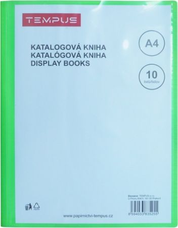 Katalogová kniha Tempus 10 listů zelená