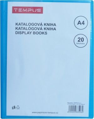 Katalogová kniha Tempus 20 listů modrá