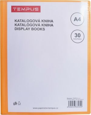 Katalogová kniha Tempus 30 listů oranžová