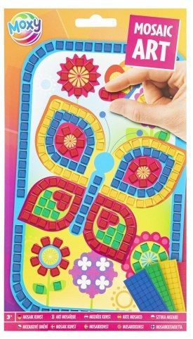 Kreativní set mozaika podle barev metalická A5 Motýl