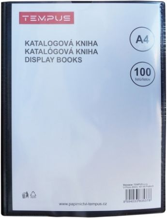 Katalogová kniha Tempus 100 listů černá