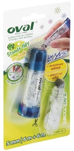 Korekční strojek KW OVAL 5mm x 6m + náhr.páska 160-2179