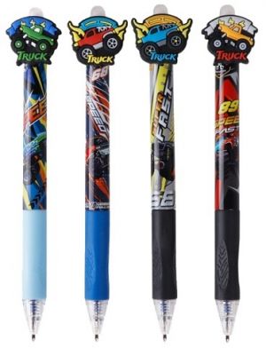 Kuličkové pero gumovací trojhr.Truck PE177-03 (123)