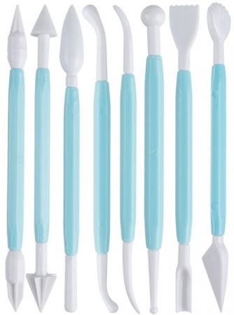 Modelovací dlátka plast 8ks PY002