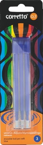 Náplň Corretto GR - 1609 modrá gumovací 160-2358, 3ks na blistru