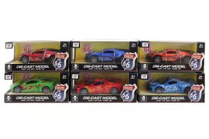 Auto kovové sportovní na zpětný chod