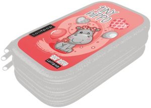 Penál 3 patra prázdný Lollipop Thiny Hippo 24
