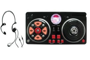 Mixážní pult s hlavovým mikrofonem 39x20 cm