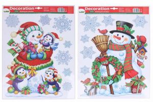 Dekorace okenní 41x29 cm VÁNOCE