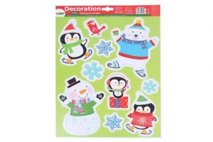 Dekorace okenní 41x29 cm VÁNOCE