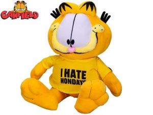 Garfield - &quot;I hate Mondays&quot; 24cm plyšový sedící 0m+