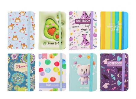 Blok s gumkou A7 80 listů mix č.6 linka