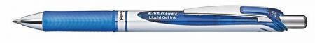 Gelové pero "EnerGel BL77", modrá, 0,35 mm, stiskací mechanismus, PENTEL BL77-CO