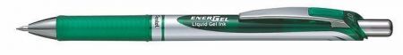 Gelové pero "EnerGel BL77", zelená, 0,35 mm, stiskací mechanismus, PENTEL BL77-DO