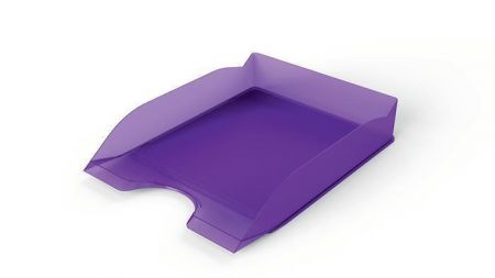 Odkladač "Basic", transparentní fialová, plast, DURABLE 1701674992