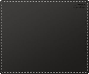 Podložka pod myš "Notary Soft Touch", černá, koženková, pevná, SPEEDLINK SL-6243-LBK