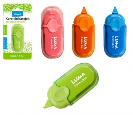Korekční strojek 5mm x 6m mini LUMA mix