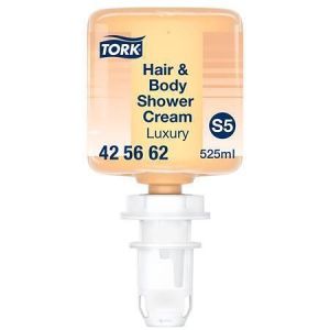 Sprchový gel na vlasy a tělo "Mini Luxus", jantarová, 0,525 l, systém S5, Premium, TORK 42