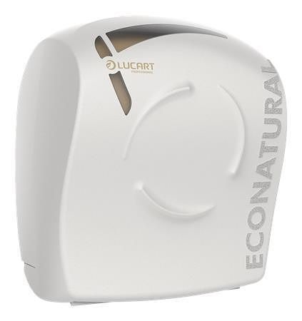 Zásobník na papírové ručníky "EcoNatural Flow Autocut", bílá, 37,4 x 32,8 x 22,5 cm, LUCAR