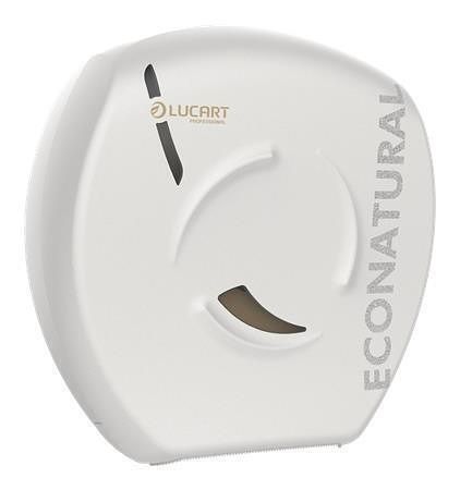 Zásobník na toaletní papír "EcoNatural Flow Jumbo", bílá, 35,7 x 35,2 x 14,2 cm, LUCART 89