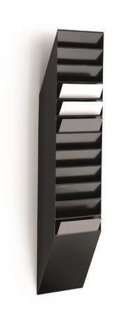 Stojan na katalogy "FLEXIBOXX", černá, nástěnný, vertikální, A4, DURABLE 1709763060