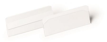 Logistická kapsa "HARD COVER", transparentní, 100 x 38 mm, horizontální, samolepicí, DURAB