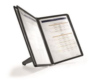 Stolní držák s kapsami "SHERPA", černá, 5 kapes, DURABLE 554001