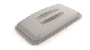 Víko k odpadkovému koši 60 l "DURABIN ECO", šedá, plast, DURABLE 1800504050