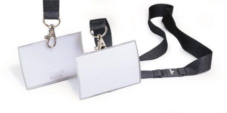 Jmenovka s klipem &quot;CLICK FOLD&quot;, transparentní, 54 x 90 mm, DURABLE 821719