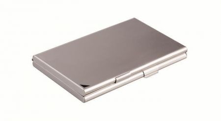 Vizitkář "CARD BOX DUO", stříbrná, pouzdro na vizitky, pro 20 vizitek, kovový, DURABLE 243